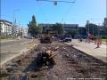 Rekonstrukce křižovatky Nákladové nádraží Žižkov umožní připojení nové tramvajové tratě Olšanská - Habrová. Pohled z Olšanské ulice. | 02.09.2026