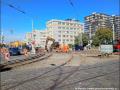 Rekonstrukce křižovatky Nákladové nádraží Žižkov umožní připojení nové tramvajové tratě Olšanská - Habrová. Pohled od Strojimportu. | 02.09.2026