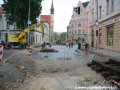 Rekonstrukce křižovatky Albertov pokročila již 12. den výluky v pokládku prvních výhybek ve vrcholu křižovatky od Karlova náměstí. | 25.5.2007