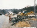 Stavební práce se již v dubnu 2003 přiblížily ke smyčce Hlubočepy. | 5.4.2003