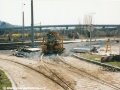 Dokončený výjezdový oblouk ze smyčky Hlubočepy na Barrandov. | 20.4.2003
