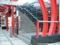 Schodiště ústící na nástupiště zastávky Chaplinovo náměstí do centra | 30.7.2006