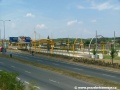 Celkový pohled na zastávku Gelogická z druhé strany Barrandovské výstupní komunikace | 30.7.2006