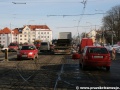 Rekonstrukce tramvajové tratě v Bělohorské ulici u vjezdového trojúhelníku do smyčky Královka. | 2.2.2010
