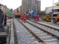 Rekonstrukce tramvajové tratě v Bělohorské ulici u zastávek Malovanka. | 22.2.2010