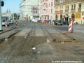 Rekonstrukce tramvajové tratě v úseku Vltavská - Dělnická | 27.9.2005