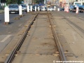 Opravovaná kolej na holešovickém předmostí. | 27.7.2012