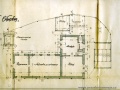Plánek administrativní budovy vozovny Královská Obora z roku 1910
