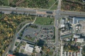 Letecký snímek stávající dispozice prostoru obratiště Depo Hostivař.