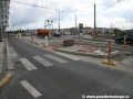 Pozice starého a nového přechodu pro chodce k zastávce Jiráskovo náměstí | 21.6.2010