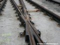 Srdcovka rozjezdové výhybky na předjízdnou kolej křižovatky Letenský tunel. | 29.7.2007