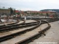 Oblouky rekonstruované křižovatky Letenský tunel od Strossmayeova náměstí na Štefánikův most. | 29.7.2007