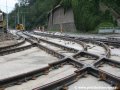 Vrchol rekonstruované křižovatky Letenský tunel směrem k Čechovu mostu. | 29.7.2007