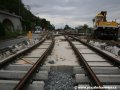 Vrchol rekonstruované křižovatky Letenský tunel od Čechova mostu je uložen na obnovené betonové desce. | 29.7.2007
