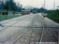 Sjezdová výhybka nepostavené tratě od Libuše ve smyčce Sídliště Modřany po vyjmutí výměn | 14.5.1997