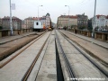 Rekonstrukce tramvajové trati do velkoplošných panelů BKV mezi křižovatkou Palackého náměstí a Zborovskou ulicí. | 3.10.2007