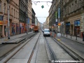 Rekonstrukce tramvajové trati do velkoplošných panelů BKV mezi křižovatkou Palackého náměstí a Zborovskou ulicí. | 3.10.2007