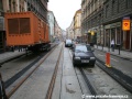 Rekonstrukce tramvajové trati do velkoplošných panelů BKV mezi křižovatkou Palackého náměstí a Zborovskou ulicí. | 3.10.2007