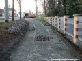 Zpětná zádlažba vyměněného oblouku před zastávkou Pražský hrad. | 20.11.2010