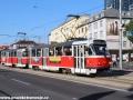 Souprava vozů T3SUCS ev.č.7785+7786 z roku 1987 na lince 4. | 18.7.2012