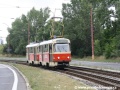 Otevřeným svrškem zastávce Horné Krčace přijíždí souprava vozů T3SUCS ev.č.7829+7830 na lince 12 | 3.8.2007