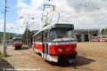 Služební vozy T3M #1593 a 1573 ve vozovně Pisárky. | 17.5.2015