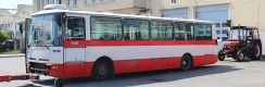 Ač jsme v tramvajové vozovně, začínáme autobusem. Karosa B931.1675 #7444 zachycená ve vozovně Medlánky byla v červenci roku 2015 sešrotována. | 18.5.2015
