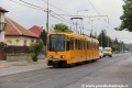 K zastávce Szerencs utca / Bánkút utca přijíždí vůz Duewag TW6000 ev.č.1509 vypravený na linku 69. | 24.6.2014