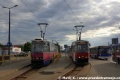 Z Bydgoszczí se rozloučíme fotkou dvou souprav Konstalů 805Na #300+301 a #348+349 ze smyčky Rycerska nedaleko hlavního nádraží, kam byla trať dotažena až v roce 2012. | 22.6.2018