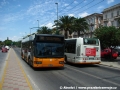 Domácí produkci autobusů zastupují starší vysokopodlažní vozy Breda-Menarinibus, jejichž vozová skříň je velmi podobná provozovaným trolejbusům. Těchto autobusů však bylo spatřeno v provozu jen několik kusů, na snímku je vůz č. 443 na sezónní lince PQ. | 26.7.2010