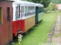 Někdejší řídící vůz 911.902-5 Trenčianské elektrické železnice obdržel také nový červený lak a v Čiernem Balogu slouží jako vítaná posila vozového parku v podobě řídícího vozu R24.002. | 18.7.2012