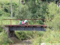 Obnovený původní most přes Černý Hron v areálu někdejší pily. | 18.7.2012