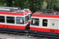 Na nově vybudované oplocené odstavné ploše v Hronci jsou odstaveny elektrické vozy, které Čiernohronská železnice získala ze švýcarské Waldenburgerbahn, pro plánovaný elektrický provoz. Jedná o deset řídících a sedm motorových vozů. | 15.7.2021