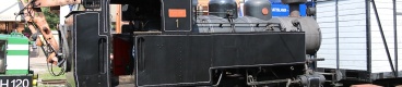 Parní lokomotiva U35.901 odstavená na nádraží v Čierném Balogu. | 15.7.2021