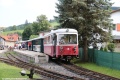 Od Vydrova do Čierného Balogu právě přijel vlak s řídícím vozem R24.002, který byl upraven z řídícího vozu 911.902-5 Trenčianské elektrické železnice. | 15.7.2021