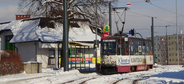 Konstal 805Na #043 v zastávce Królowiecka, Swiatowid. | 6.2.2018