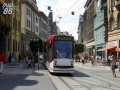 Pěší zóna v centru města s vozem ev.č.652. | 16.7.2010