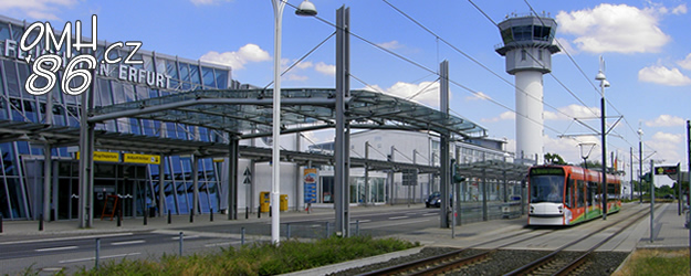 Pro cestu na letiště v Erfurtu musíte použít tramvajovou dopravu nebo automobil. | 16.7.2010