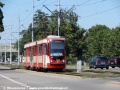 Vůz Düwag N8C-NF ev.č.1123 u zastávky Zajezdnia. | 22.7.2014