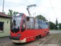 ...stejně jako na dvou jiných vozech firma Modertrans z Poznaně (smyčka Ruda Śląska, Chebzie), aneb Konstal 105Na Moderus alfa.  | 31.7.-2.8.2010