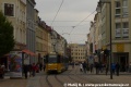 Mezi zastávkami Postplatz – Hospitalstrasse projíždí souprava vozů KT4D #310+#301. | 28.10.2018