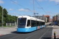 AnsaldoBreda Sirio #403 na lince 9 opouští zastávku Jaegerdorffsplatsen. | 18. 7. 2024
