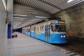 Zastávka Hammarkullen je jedinou podzemní tramvajovou zastávkou v Göteborgu. Na snímku je zachycen vůz ASEA/MGB M31 #319. | 20. 7. 2024