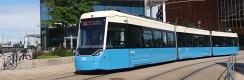 Zastávku Gamlestads Torg opustil vůz Bombardier/Alstom Flexity #510. | 19. 7. 2024