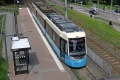 Pohled na střechu vozu Bombardier/Alstom Flexity #523 v zastávce Temperaturgatan. | 18. 7. 2024