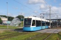 Vůz AnsaldoBreda Sirio #450 opustil dopravní terminál a tramvajovou smyčku Mölndals Innerstad. | 18. 7. 2024