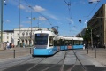 Vůz AnsaldoBreda Sirio #463 byl zachycen v křižovatce u zastávky Brunnsparken. | 19. 7. 2024