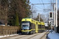 Bombardier Cityrunner ev.č. 667 na lince 1 přijíždí do výhybny Wagnesweg na jednokolejné trati. | 7.2.2105