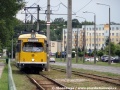 Vůz Düwag GT8 ev.č. 80 směřuje z konečné zastávky Rządz k nádraží. | 23.7.2014