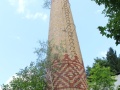 Dominantu areálu továrny tvořil komín s elegantní cihlovou mozaikou. | 12.7.2013